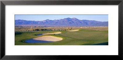 High Angle View Of A Golf Course, Taos, New Mexico, Usa by Panoramic Images Pricing Limited Edition Print image