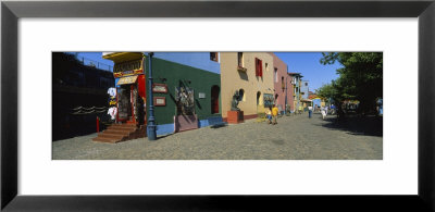 Multi-Colored Buildings In A City, La Boca, Buenos Aires, Argentina by Panoramic Images Pricing Limited Edition Print image