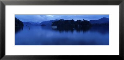 Sailboat In A Lake, Derwentwater, Cumbria, England, United Kingdom by Panoramic Images Pricing Limited Edition Print image