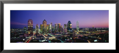 Night, Dallas, Texas, Usa by Panoramic Images Pricing Limited Edition Print image