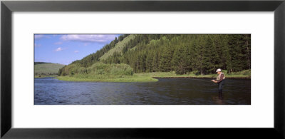 Fly Fishing, Big Hole River, Deer Lodge, Montana, Usa by Panoramic Images Pricing Limited Edition Print image