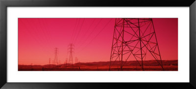 Power Lines In The Valley, Central Valley, California, Usa by Panoramic Images Pricing Limited Edition Print image