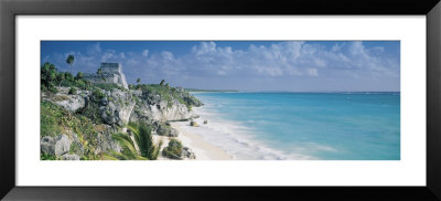 El Castillo, Quintana Roo Caribbean Sea, Tulum, Mexico by Panoramic Images Pricing Limited Edition Print image