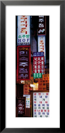 Hangul Signs, Seoul, South Korea by Panoramic Images Pricing Limited Edition Print image