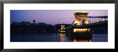 Szechenyi Bridge, Danube River, Budapest, Hungary by Panoramic Images Pricing Limited Edition Print image