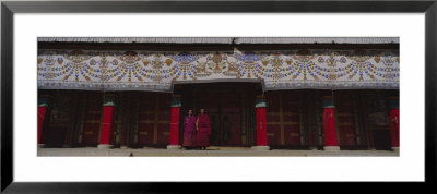 Two Monks Standing In A Monastery, Labrang Monastery, Xiahe, Gansu, China by Panoramic Images Pricing Limited Edition Print image