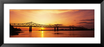Bridge At Sunset, Natchez, Mississippi, Usa by Panoramic Images Pricing Limited Edition Print image