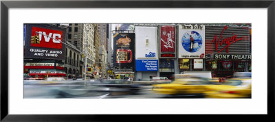 Traffic On A Street, Times Square, Manhattan, New York City, New York State, Usa by Panoramic Images Pricing Limited Edition Print image