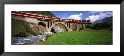 Railroad Bridge, Andermatt, Switzerland by Panoramic Images Pricing Limited Edition Print image
