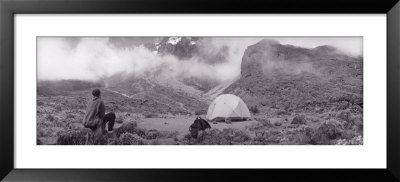 Tent In Campsite, Kilimanjaro, Tanzania, Africa by Panoramic Images Pricing Limited Edition Print image