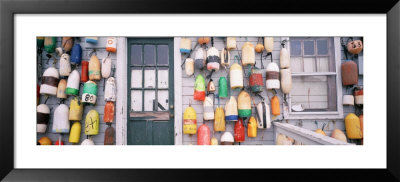 Large Group Of Buoys Hanging On A Shack, Niantic, Connecticut, Usa by Panoramic Images Pricing Limited Edition Print image