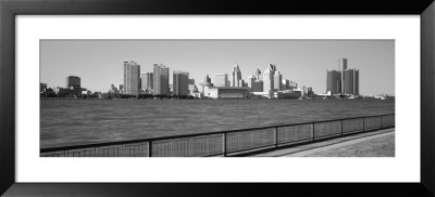 Skyline, Detroit, Michigan, Usa by Panoramic Images Pricing Limited Edition Print image