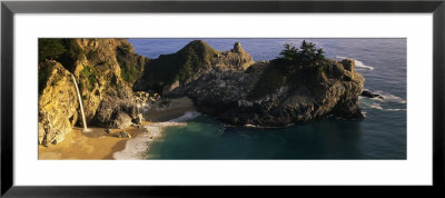 Rocks And Waterfall, California, Usa by Panoramic Images Pricing Limited Edition Print image