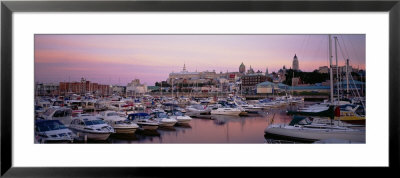 Boats Docked At A Harbor, Old Port, Quebec City, Canada by Panoramic Images Pricing Limited Edition Print image