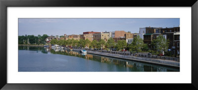 Buildings On The Waterfront, Cayuga-Seneca Canal, Seneca Falls, New York State, Usa by Panoramic Images Pricing Limited Edition Print image