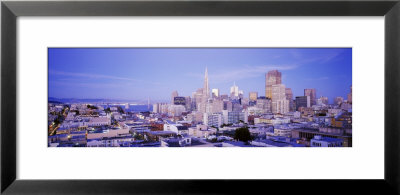 High Angle View Of The City At Dusk, San Francisco, California, Usa by Panoramic Images Pricing Limited Edition Print image