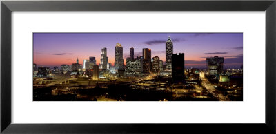 Skyline At Dusk, Cityscape, Skyline, City, Atlanta, Georgia, Usa by Panoramic Images Pricing Limited Edition Print image
