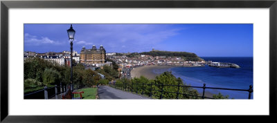 High Angle View Of A City, Scarborough, North Yorkshire, England, United Kingdom by Panoramic Images Pricing Limited Edition Print image