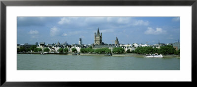 Rhine River, St. Martin Church, Cologne, Germany by Panoramic Images Pricing Limited Edition Print image