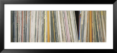 Row Of Music Records, Germany by Panoramic Images Pricing Limited Edition Print image