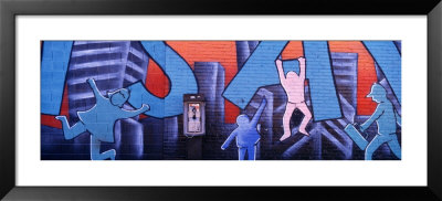 Mural, New York City, New York State, Usa by Panoramic Images Pricing Limited Edition Print image