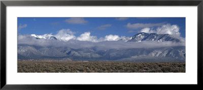 Mountains Covered With Fog, Taos, New Mexico, Usa by Panoramic Images Pricing Limited Edition Print image