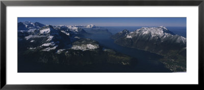 High Angle View Of Mountains, Lake Lucerne, Switzerland by Panoramic Images Pricing Limited Edition Print image
