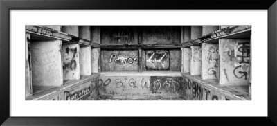 Black And White, Graffiti On Mausoleum by Panoramic Images Pricing Limited Edition Print image