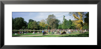 People Relaxing In The Park, Vondel Park, Amsterdam, Netherlands by Panoramic Images Pricing Limited Edition Print image