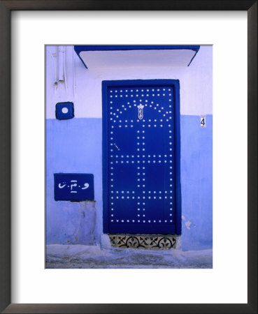Blue Door Of Kasbah Des Oudaias, Rabat, Morocco by John Elk Iii Pricing Limited Edition Print image