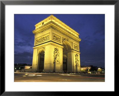Arc De Triomph, Evening View, Paris, France by Walter Bibikow Pricing Limited Edition Print image