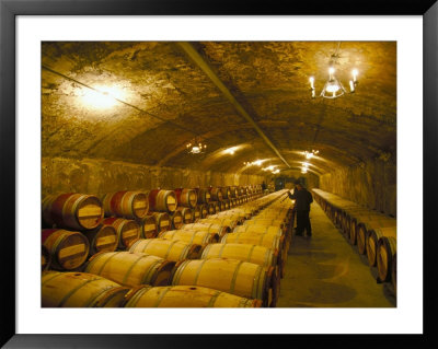 The Cellars, Chateau Lafitte Rothschild, Pauillac, Gironde, France by Michael Busselle Pricing Limited Edition Print image