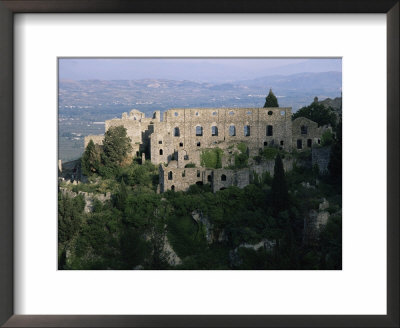 Palace Of The Despots And The Plain Of Sparta Below, Mistra, Greece by Adrian Neville Pricing Limited Edition Print image