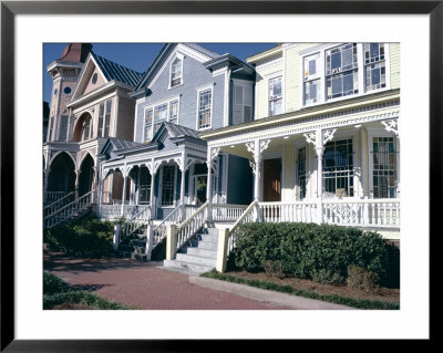 Old Style Clapboard Residences, Victorian District, Savannah, Georgia, Usa by James Green Pricing Limited Edition Print image