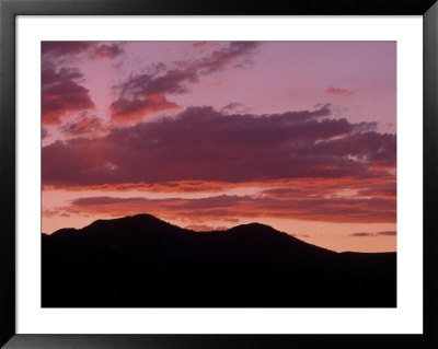 Silhouetted Mountains At Sunset, Park City, Ut by David Carriere Pricing Limited Edition Print image