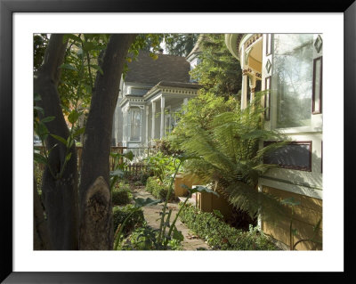 Victorian Houses, Downtown, Santa Cruz, California, Usa by Ethel Davies Pricing Limited Edition Print image
