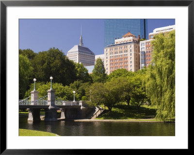 Lagoon Bridge In The Public Garden, Boston, Massachusetts, New England, Usa by Amanda Hall Pricing Limited Edition Print image