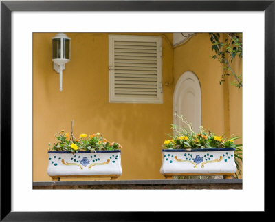 House Detail, Spiaggia Grande, Positano, Amalfi Coast, Campania, Italy by Walter Bibikow Pricing Limited Edition Print image