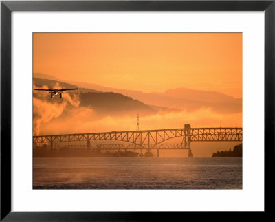 Second Narrows Bridge At Burrard Inlet In Vancouver Harbour, Vancouver, Canada by Manfred Gottschalk Pricing Limited Edition Print image