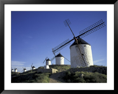 Windmills, Consuegra, La Mancha, Spain by David Barnes Pricing Limited Edition Print image