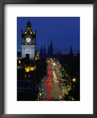 Princes Street At Night, Edinburgh, Scotland by Paul Kennedy Pricing Limited Edition Print image