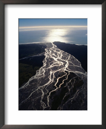 Mouth Of Waiko River, New Zealand by David Wall Pricing Limited Edition Print image