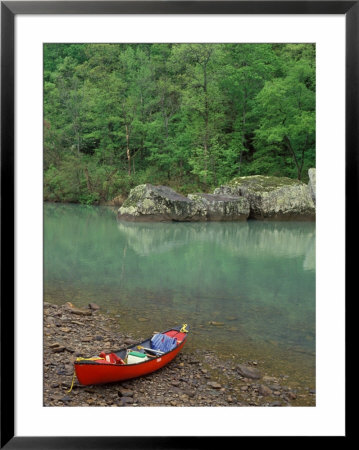 Canoe By The Big Piney River, Arkansas by Gayle Harper Pricing Limited Edition Print image