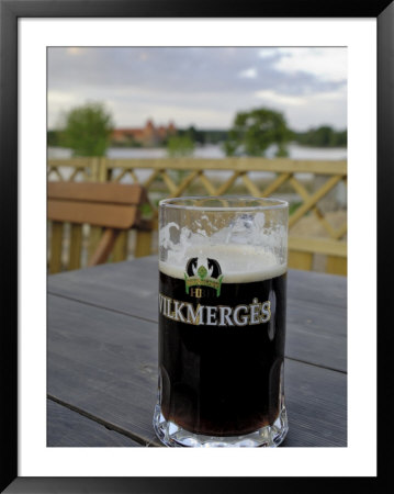 Vilkmerges, Lithuanian Dark Beer, With Trakai Castle In The Background, Lithuania by Gary Cook Pricing Limited Edition Print image