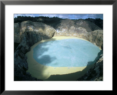One Of Three Crater Lakes At The Summit Of Kelimutu Volcano Near Moni by Robert Francis Pricing Limited Edition Print image