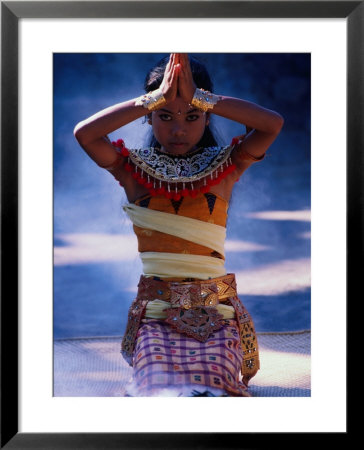 Young Girl At Temple Ceremony, Indonesia by Gregory Adams Pricing Limited Edition Print image