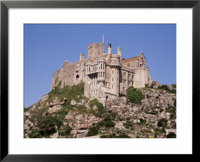 Castle Dating From The 14Th Century, St. Michael's Mount, Cornwall, England, United Kingdom by Ken Gillham Pricing Limited Edition Print image
