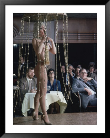Topless Dancer Linda Bardot Performing At The Rainbow Grill by Ted Thai Pricing Limited Edition Print image