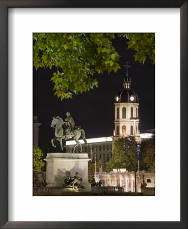 Statue In The Place Bellecour, Lyon, Rhone, France by Charles Bowman Pricing Limited Edition Print image