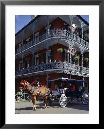 Horse And Carriage In The French Quarter, New Orleans, Louisiana, Usa by Adina Tovy Pricing Limited Edition Print image